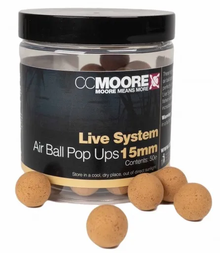 Cc moore plávajúce boilie live system air ball pop up extra plávajúce - 12 mm 70 ks