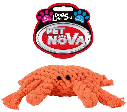 Pet Nova ROPE-CRAB hračka z lana pre psa