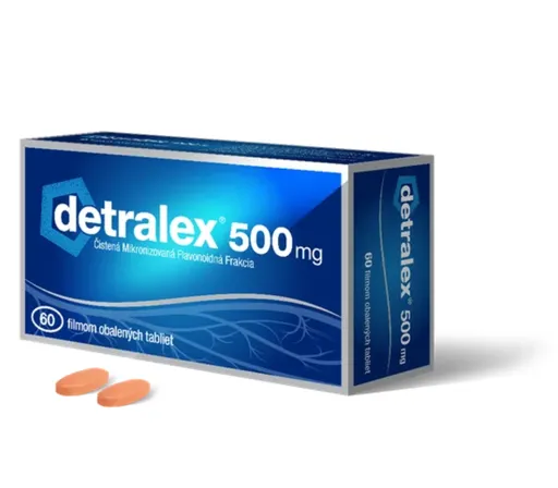 DETRALEX 500 mg ťažké, boľavé, opuchnuté nohy 60 tabliet
