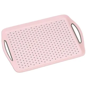 Kesper servírovací plastový, protišmykový ružový 45,5 × 32 cm (77205)