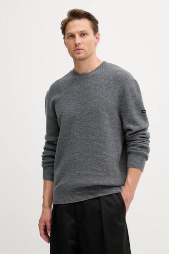 Vlnený sveter A.P.C. pull thomas šedá farba, WVBCZ.H23434