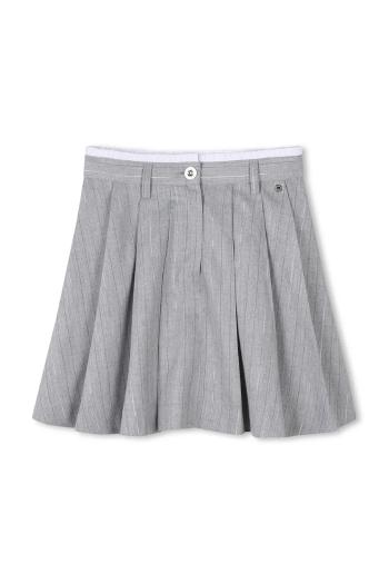 Dievčenská sukňa Dkny šedá farba, mini, áčkový strih, D62266