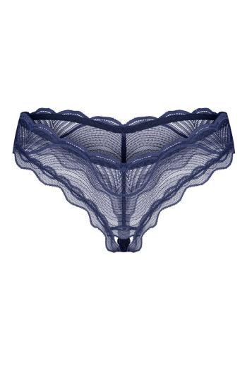Tmavomodré crotchless nohavičky Nighty Blue