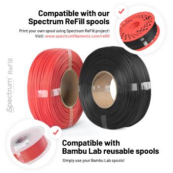 Spectrum 81371 ReFill filament, PLA Premium, 1kg, 1.75mm, BLOODY RED