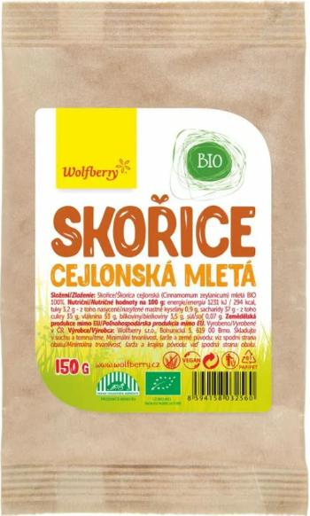 WOLFBERRY Škorica cejlónska mletá BIO 150 g