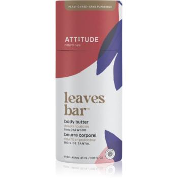 Attitude Leaves Bar Body Butter tuhé telové maslo Sandalwood 85 g
