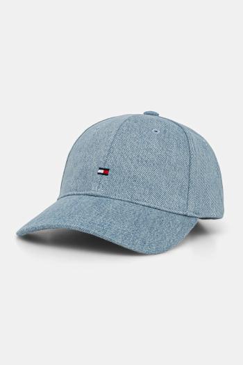 Detská bavlnená šiltovka Tommy Hilfiger jednofarebná, AU0AU01964