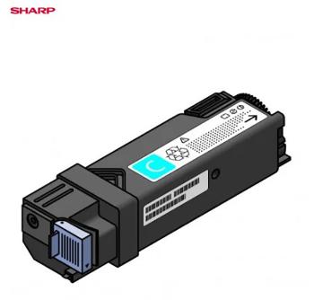 Sharp originál toner MXC50TC, cyan, 13000str., azurová