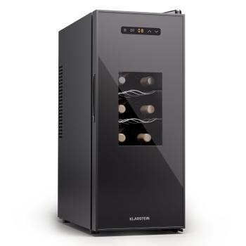 Klarstein Silent Vino 12 Uno Slim Chladnička na víno 30 l / 12 fliaš 5-18 °C Dotyková