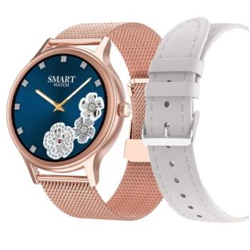 Dámske smartwatch I PACIFIC 18-2 - Remienok : Rosegold / white (sy015b)