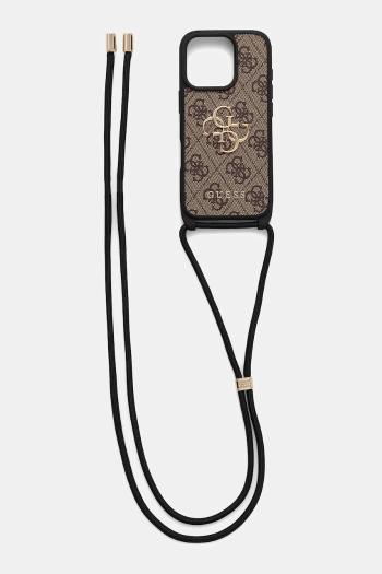 Puzdro na mobil Guess iPhone 16 Pro hnedá farba, GUHCP16LP4GMGCRW