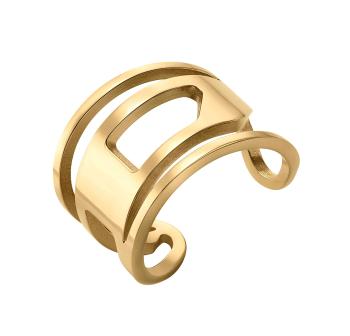 Diesel Štýlový otvorený prsteň z pozlátenej ocele DX1569710 54 mm