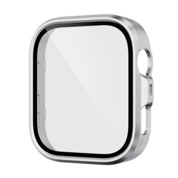 PC FULL COVER Plastový kryt so sklom pre Huawei Watch Fit 4 Pro strieborný