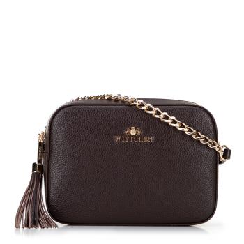 Dámska kožená crossbody kabelka Wittchen s retiazkou 29-4E-015-4