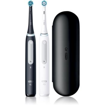 Oral B iO4 elektrická zubná kefka s puzdrom DUO Black & White 2 ks