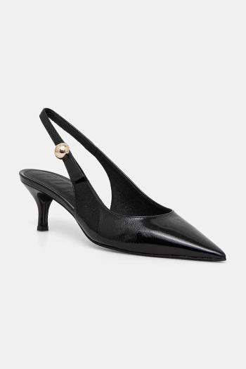 Kožené lodičky Furla Sfera Slingback čierna farba, YJ07SFE Y57000 O6000