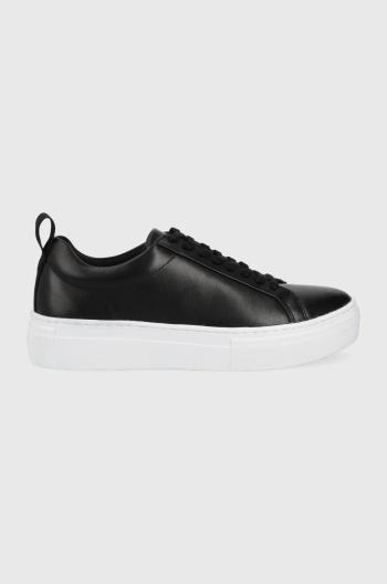 Kožené tenisky Vagabond Shoemakers Zoe Platform čierna farba,