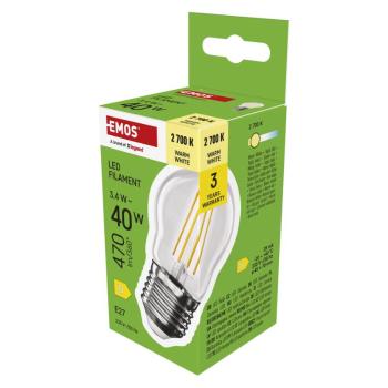 EMOS LED FLM MINI GL 3,4 W (40 W) 470lm E27 WW