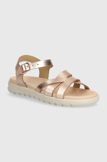 Detské sandále Geox SANDAL SOLEIMA oranžová farba