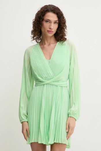 Šaty Twinset zelená farba, mini, áčkový strih, 251TP2334