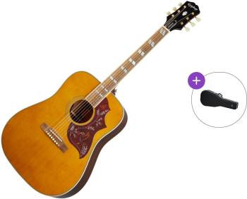 Epiphone Masterbilt Hummingbird SET Aged Natural Antique Elektroakustická gitara Dreadnought