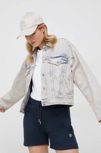 Rifľová bunda Pepe Jeans Turner Rose dámska, prechodná, oversize