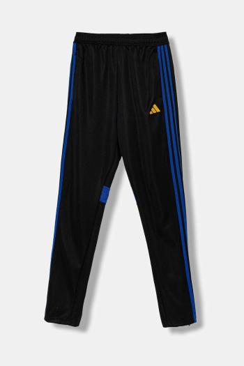 Detské tepláky adidas Performance čierna farba, vzorované, JW4611