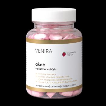 VENIRA Srdiečka na akné malina 120 ks