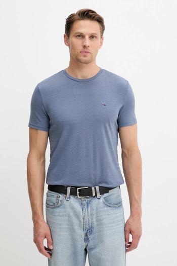 Tričko Tommy Jeans pánske, béžová farba, jednofarebné, DM0DM20363