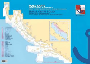 HHI Male Karte Jadransko More/Small Craft Folio Adriatic Sea Eastern Coast 2022 Námorná mapa, sprievodca