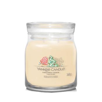 YANKEE CANDLE Signature Vonná sviečka stredná 2 knôty Christmas Cookie 368 g