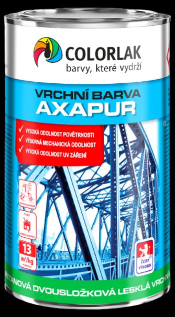 COLORLAK AXAPUR U2074 - Lesklá polyuretánová dvojzložková farba RAL 9006 - biely hliník 0,8 kg