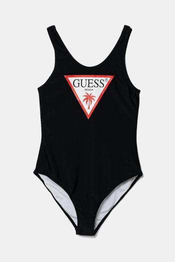 Jednodielne detské plavky Guess čierna farba, J5GZ48 KCA60