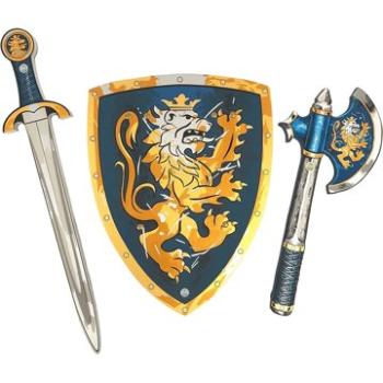 Liontouch Rytiersky set, modrý – Meč, štít, sekera (5707307107009)