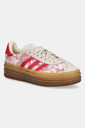 Tenisky adidas Originals Gazelle Bold béžová farba, JR8885