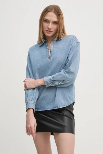 Riflová blúzka Pepe Jeans NOVA dámska, jednofarebná, PL304985