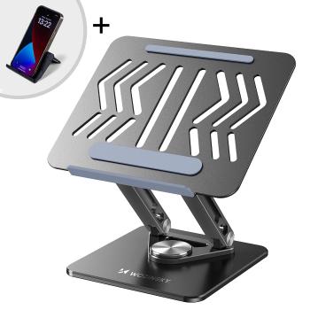 WOZINSKY WRS-CPY84SB Stojan na noteboook / tablet + stojan na mobil BLACK
