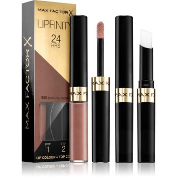 Max Factor Lipfinity Lip Colour dlouhotrvající rtěnka s balzámem odstín 350 Essential Brown 4,2 g