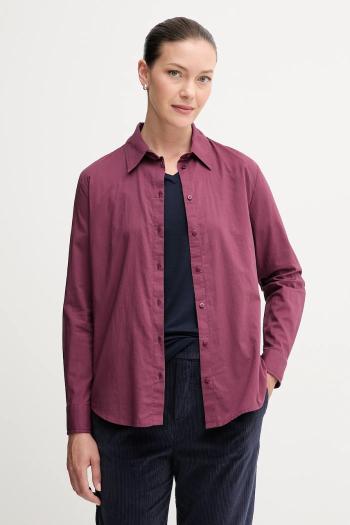 Bavlnená košeľa United Colors of Benetton zelená farba, regular, s klasickým golierom, 5WPQDQ0AX
