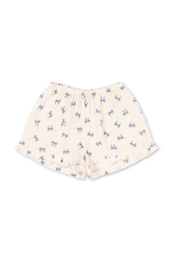 Šortky Konges Sløjd COCO SHORTS GOTS béžová farba, KS103206