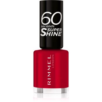 Rimmel 60 Seconds Super Shine lak na nechty odtieň 313 Feisty Red 8 ml