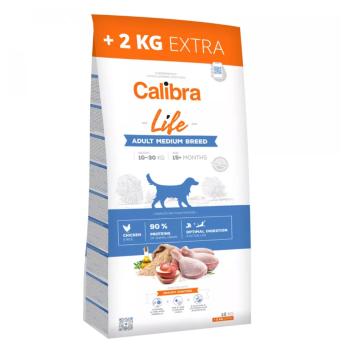 CALIBRA Life Adult Medium Breed Chicken granule pre psov 12 + 2 kg ZADARMO