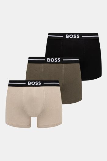 Boxerky BOSS 3-pak pánske, čierna farba, 50517833