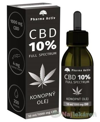 Pharma Activ CBD 10% Full Spectrum KONOPNÝ OLEJ, 10ml