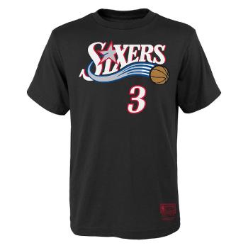 Mitchell & Ness NBA Name&Number Tee 76ERS Allen Iversol black - S