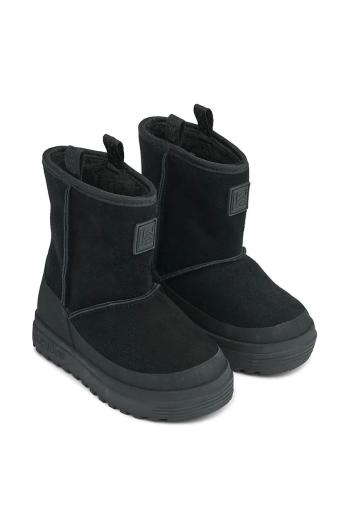 Detské semišové snehule Liewood Mattie Suede Boot čierna farba, LW19227