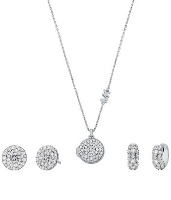 Michael Kors Luxusná strieborná súprava šperkov MKC1700SET (náhrdelník, 2x náušnice)