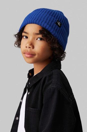 Detská čiapka Calvin Klein Jeans biela, IU0IU00440