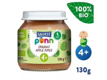 Salvest Põnn Ovocný príkrm Jablko 100% od 4.mesiaca BIO 130 g,SALVEST Põnn BIO Jablko 100% 130 g