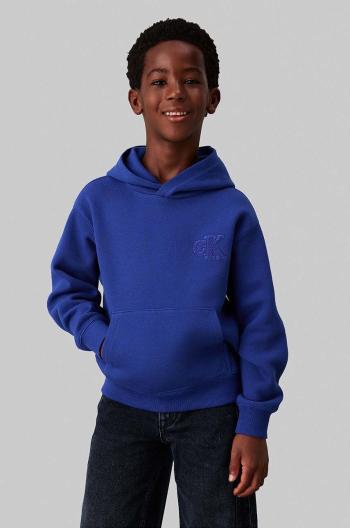Detská mikina Calvin Klein Jeans s kapucňou, s nášivkou, IB0IB02216